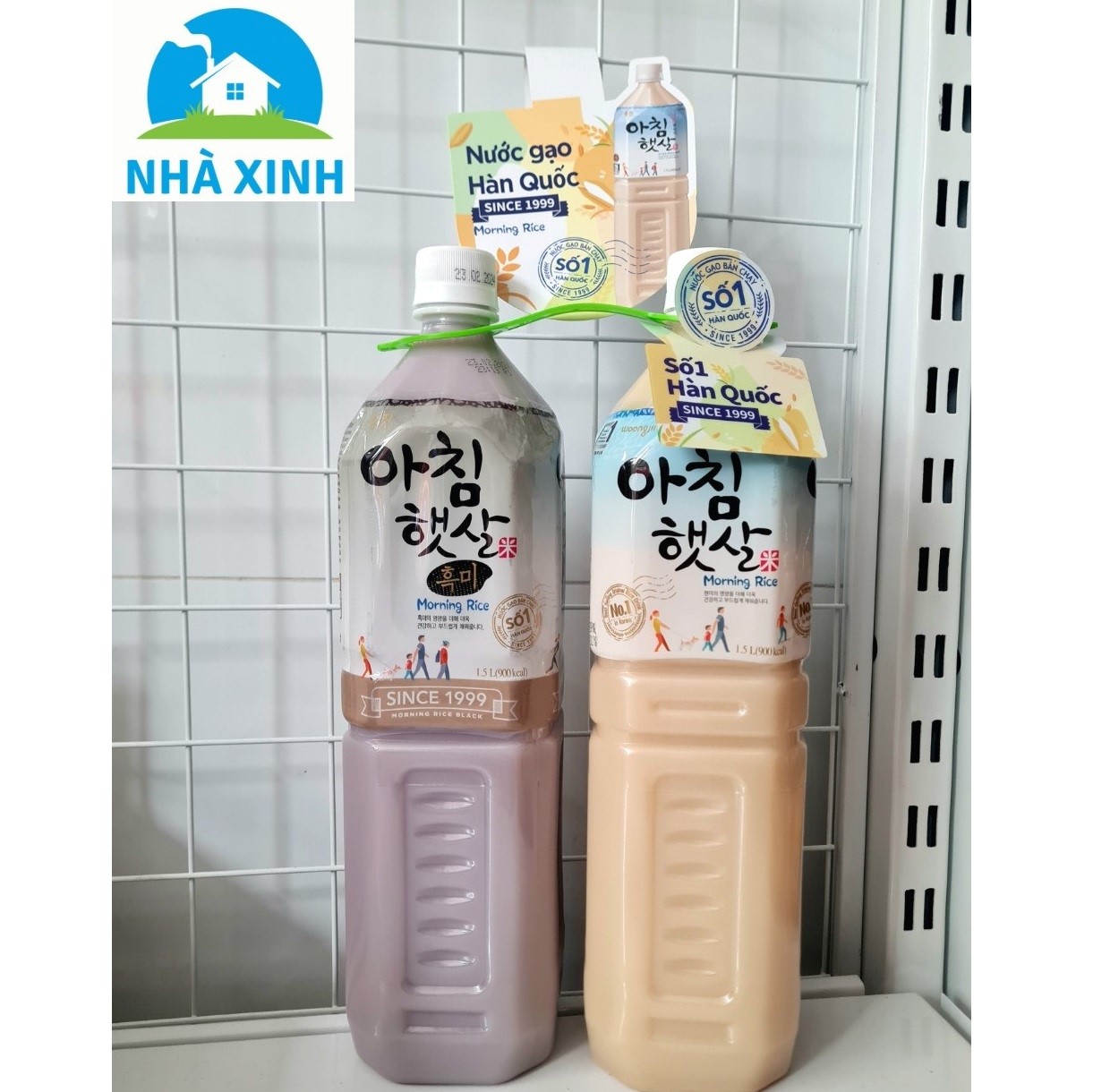 Combo 2 chai Nước gạo Hàn Quốc Morning Rice Woongjin 1.5l