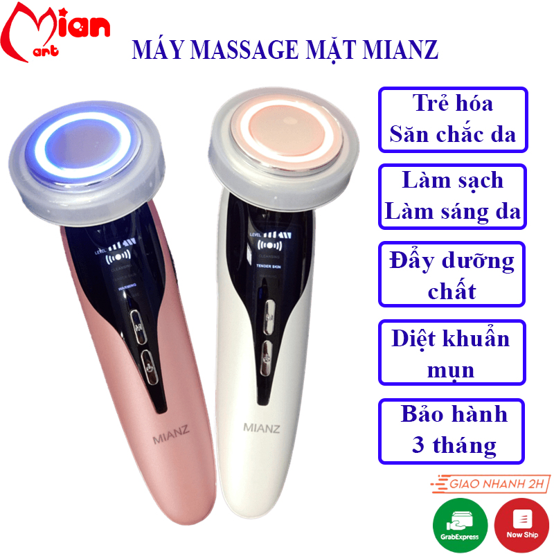 [Kèm video HDSD - MASSAGE - ĐẨY DƯỠNG CHẤT - TRẺ HÓA] MÁY MASSAGE MẶT - MÁY CHĂM SÓC DA MẶT TOÀN DIỆN DRY007 - MIAN MART