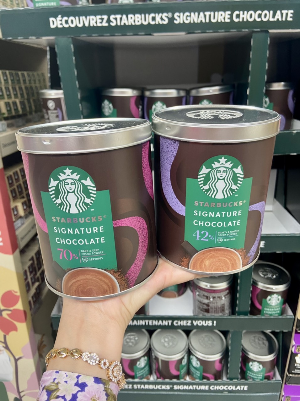 Bột cacao chocolate starbucks 42% cacao & 70% cacao