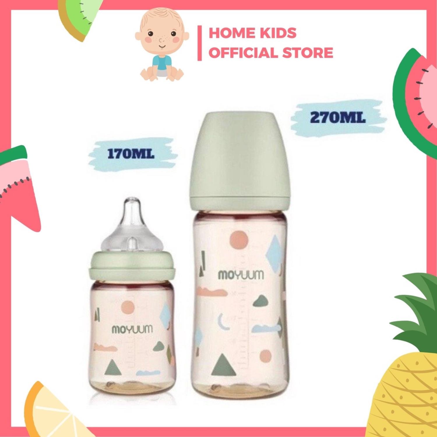 Bình sữa moyuum mây hàn quốc 170ml, 270ml