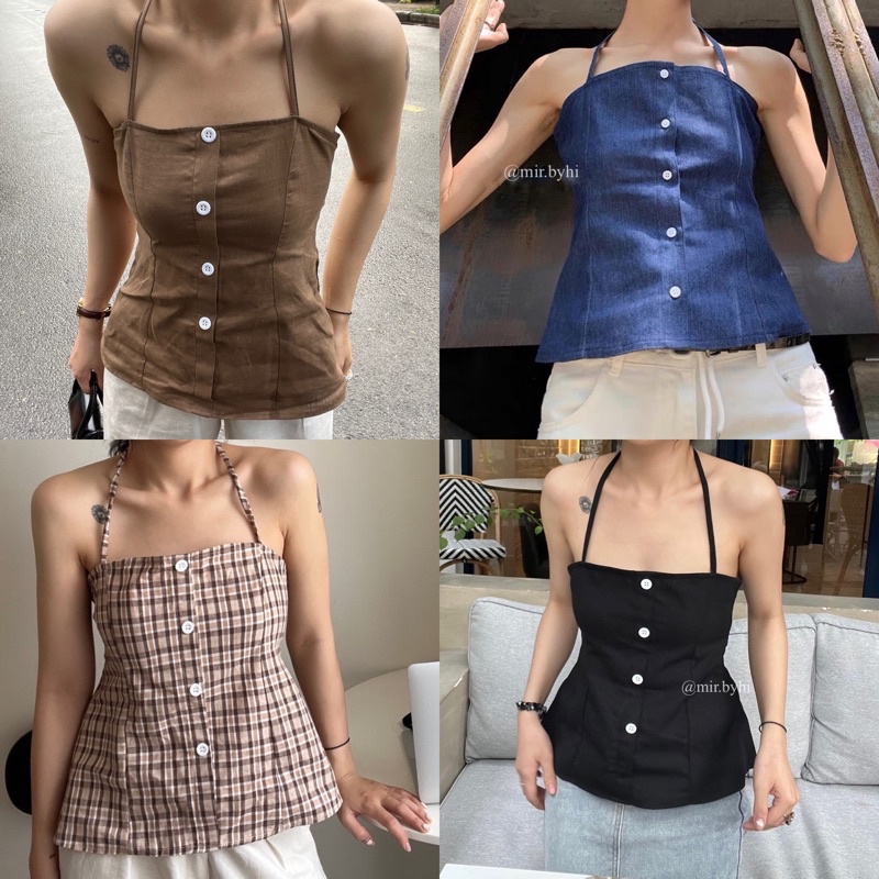 Mir.byHi: áo linen buộc dây nhiều màu