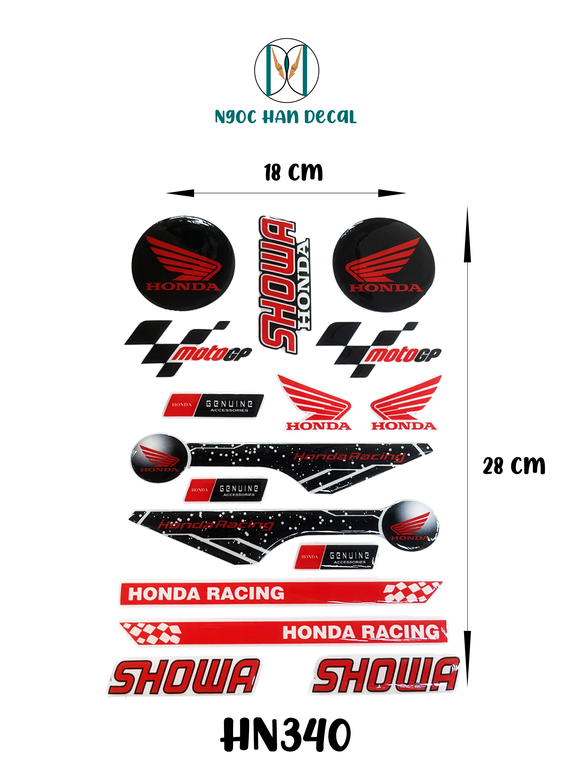 Tem nổi honda motorgp & showa siêu đẹp