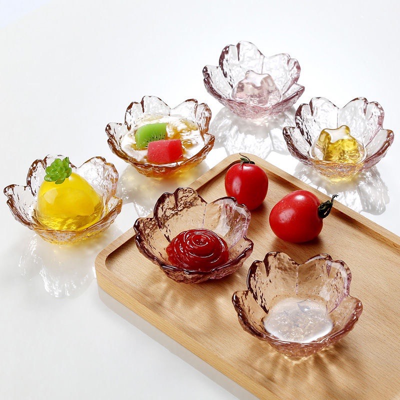 Chén Thủy Tinh Nhỏ Đựng Nước Chấm, Sốt, Tương – Bát Thủy Tinh Đựng Đồ Chấm Hình Hoa Anh Đào, chén, chén đựng nước chấm, chén đựng nước sốt, chén nước chấm, chén, bát, chén nước chấm, chén nhỏ đựng nước chấm