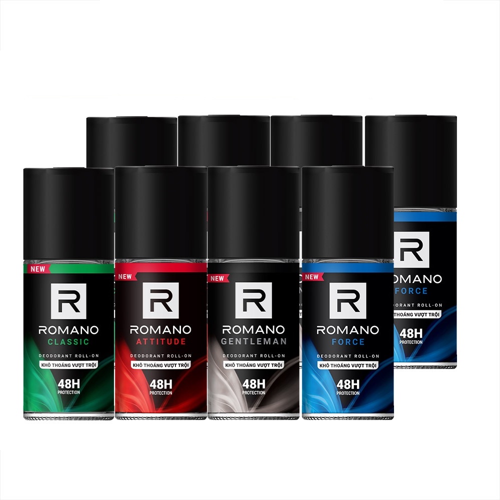 Lăn khử mùi romano đủ mùi hương mới loại 50ml