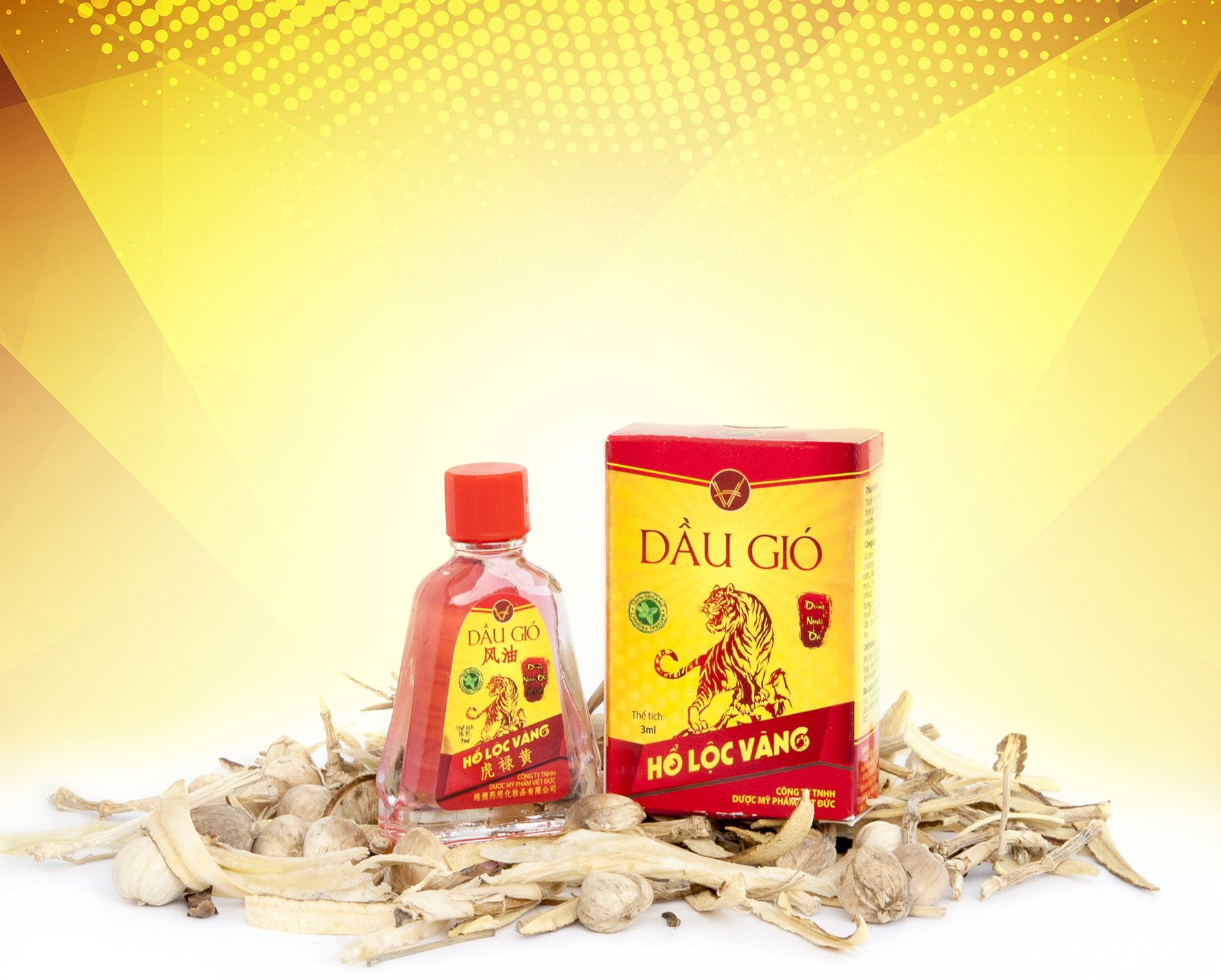 Dầu gió hỗ lọc vàng