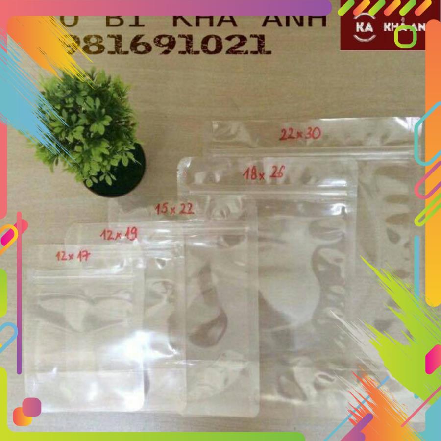 TÚI ZIP TRONG ĐÁY ĐỨNG (ZIPPER) - Đựng Khô Gà/ Cơm Cháy/ Bánh tráng