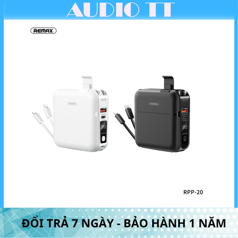 Remax rpp 20 sạc dự phòng remax rpp-20 dung lượng 15.000mah - cốc sạc kiêm pin dự phòng hỗ trợ sạc nhanh 18w cắm điện.