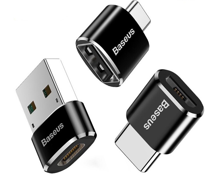 Đầu chuyển đổi otg baseus từ type-c ra usb/ usb ra type-c/ type-c ra micro - phân phối vietstore