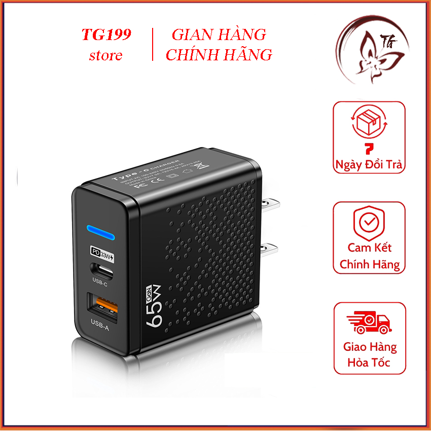 Củ sạc 2 cổng USB và PD không hỗ trợ sạc nhanh