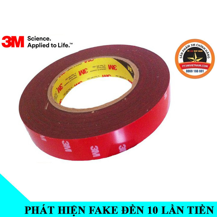 Băng keo 2 mặt 3M 4229P dán dồ chơi xe.