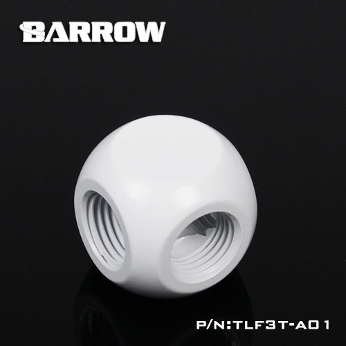 Fitting 3 way chia 3 cho tản nhiệt nước barrow tlft3t-a01