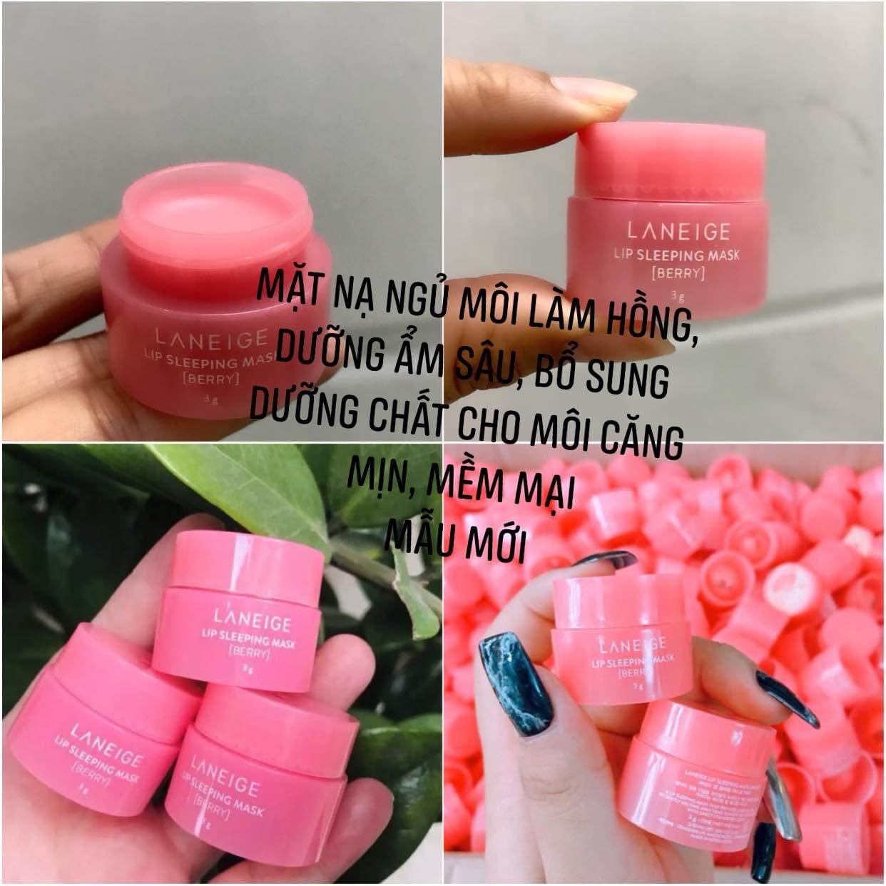 [MINI SIZE] MẶT NẠ NGỦ DƯỠNG ẨM MÔI VÀ PHỤC HỒI MÔI THÂM LANGEIGE 3G