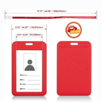 Dây đeo bảng tên nhân viên - dây đeo thẻ học sinh, phụ kiện văn phòng, trường học (DDT01), Huy Linh