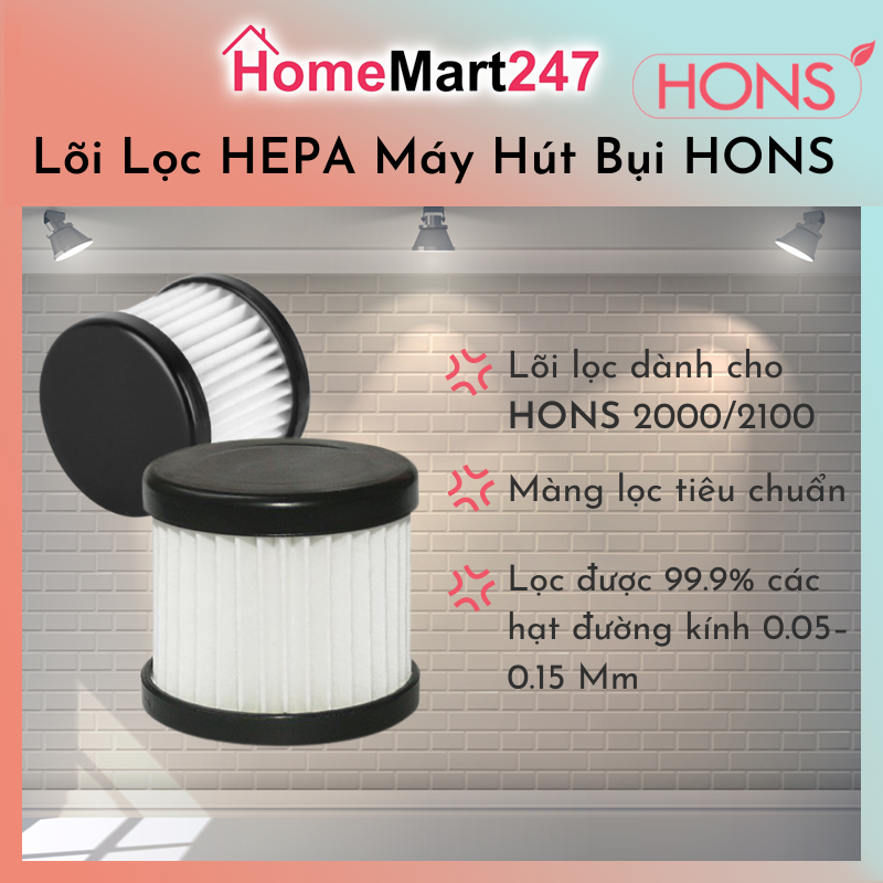 Lõi lọc hepa dành cho máy hút bụi giường nệm hons 2100/hons 2000