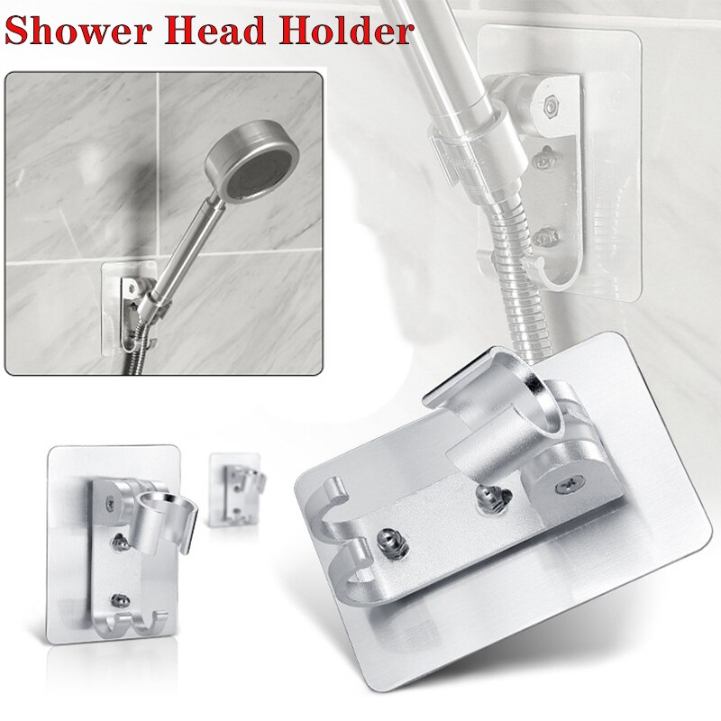 Giá đỡ vòi sen kết hợp móc treo đồ dán tường không cần đục lỗ