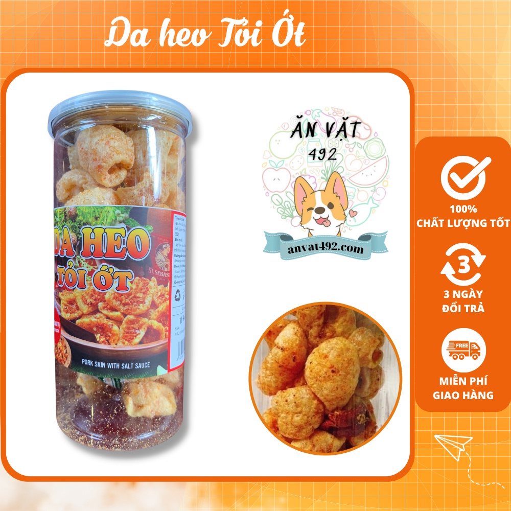 Da heo tỏi ớt 160g - ăn vặt 492