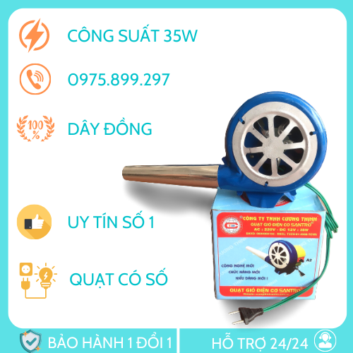Quạt khò bếp công nghiệp, bễ thổi lửa 35w có chiết áp