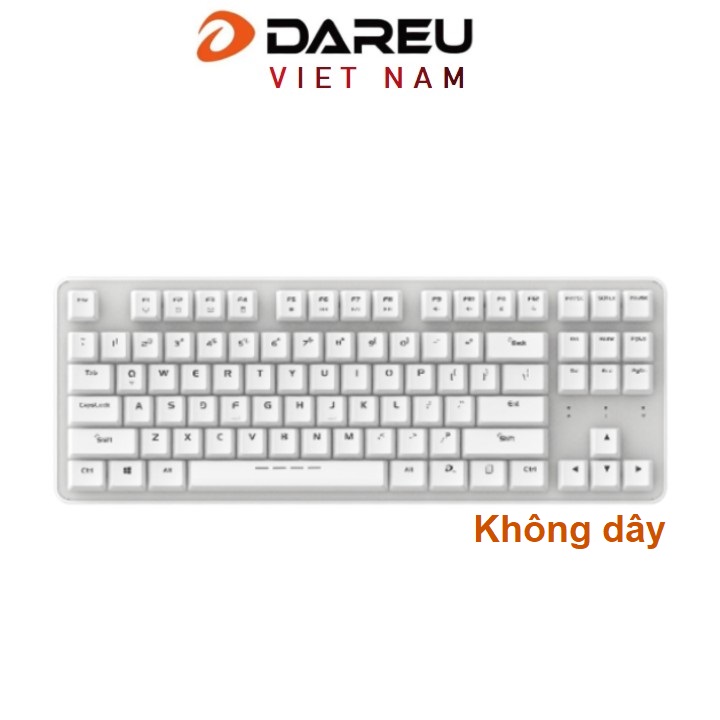 Bàn phím cơ không dây Dareu EK807G Trắng White (Blue , Brown , Red Switch )