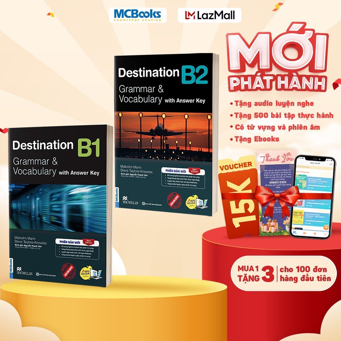 Combo Destination B1 & B2 Grammar and Vocabulary Kèm Đáp Án