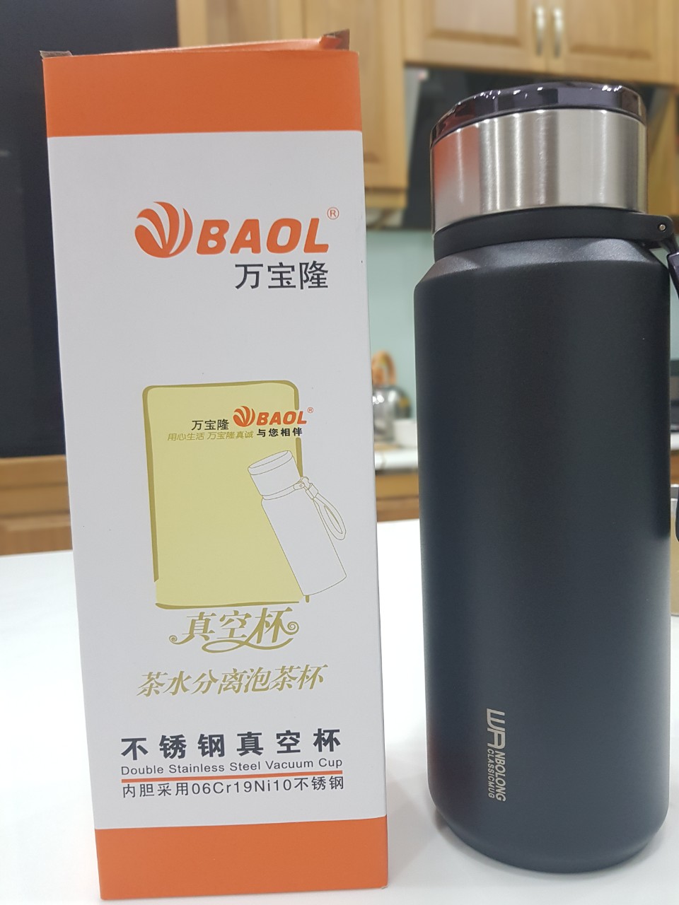Bình giữ nhiệt BAOL WL28 dung tích 1.5 lít vân nhám xịn sò, đẹp xuất sắc