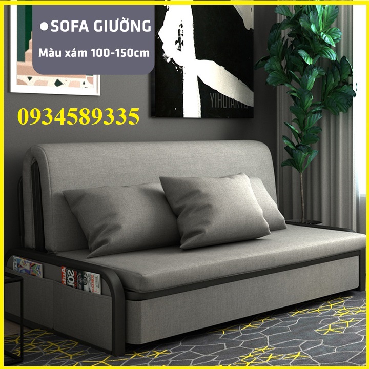 Giường sofa thông minh, giường sofa đa năng thiết kế đơn giản tinh tế, ghế sofa khung thép sơn tĩnh điện, giường có ngăn , giường ngủ đa năng