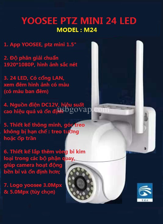 hướng dẫn lắp camera ptz yoosee mới nhất