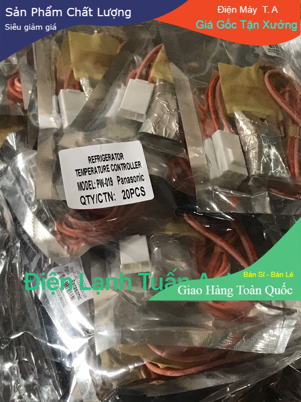 Combo 10 con cảm biến âm tủ lạnh panasonic chính hãng / sò lạnh panasonic có thương hiệu /rơ le nhiệt /rơ le xả đá panasonic