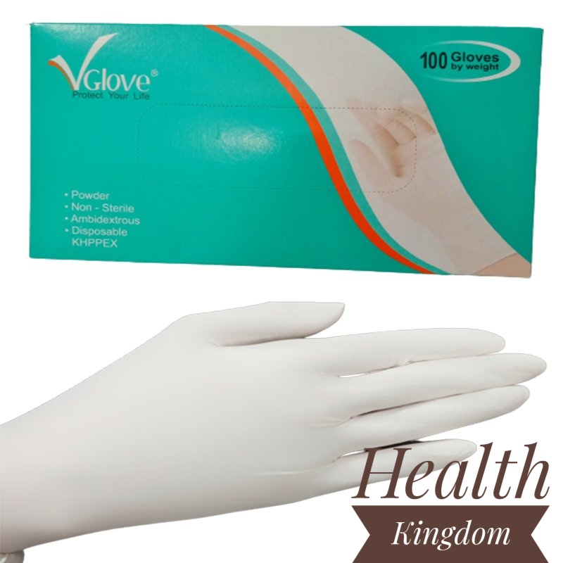 Găng tay y tế vglove – 10 cặp/ bịch- health kingdom