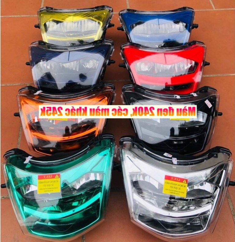 Đèn pha zhipat 2 tầng 1:1 đủ màu cho các dòng xe wave. zipat wave
