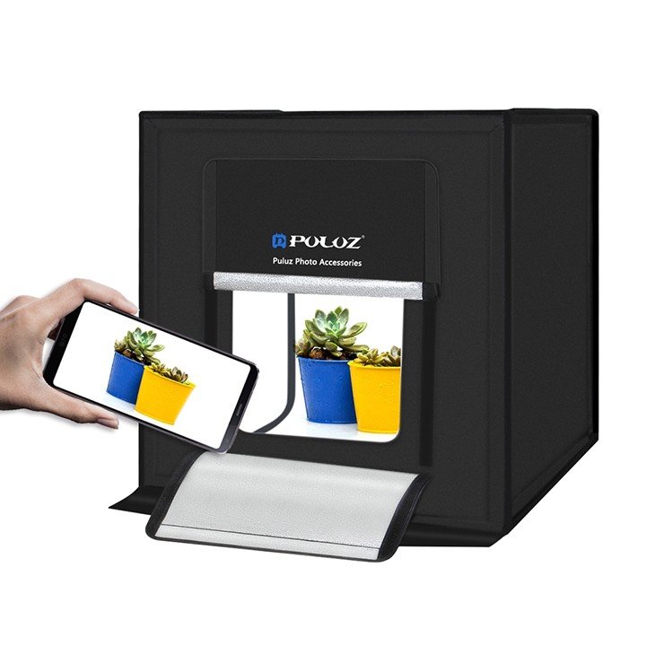 HỘP CHỤP SẢN PHẨM 60X60CM TÍCH HỢP ĐÈN LED PULUZ