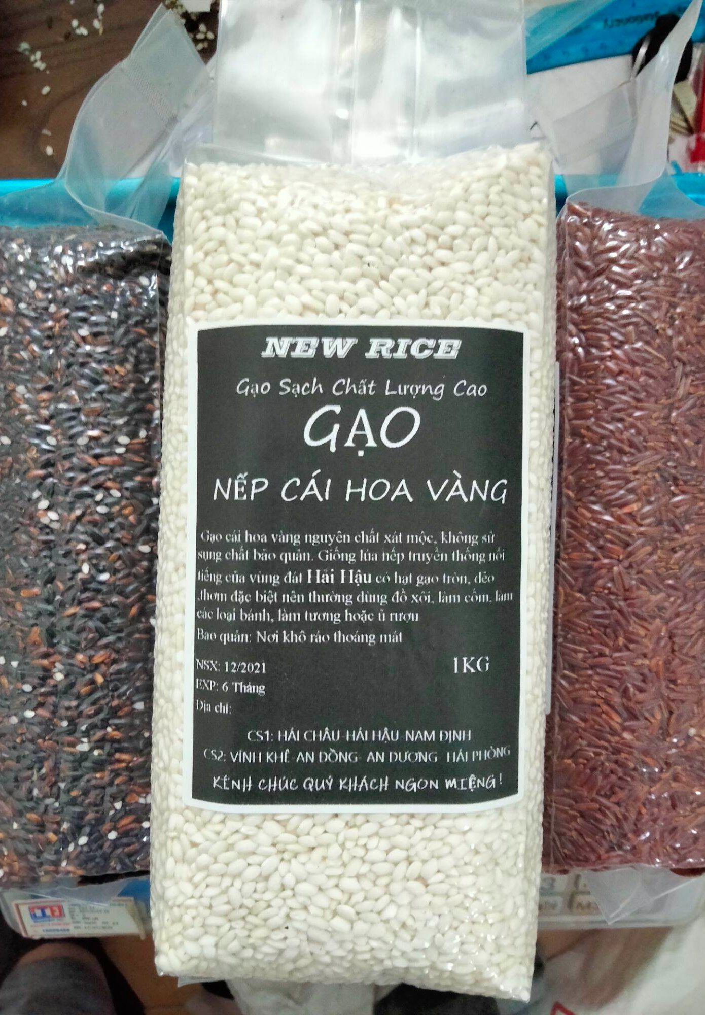 Đặc sản nếp cái hoa vàng (Gạo Hải Hậu Nam Định)