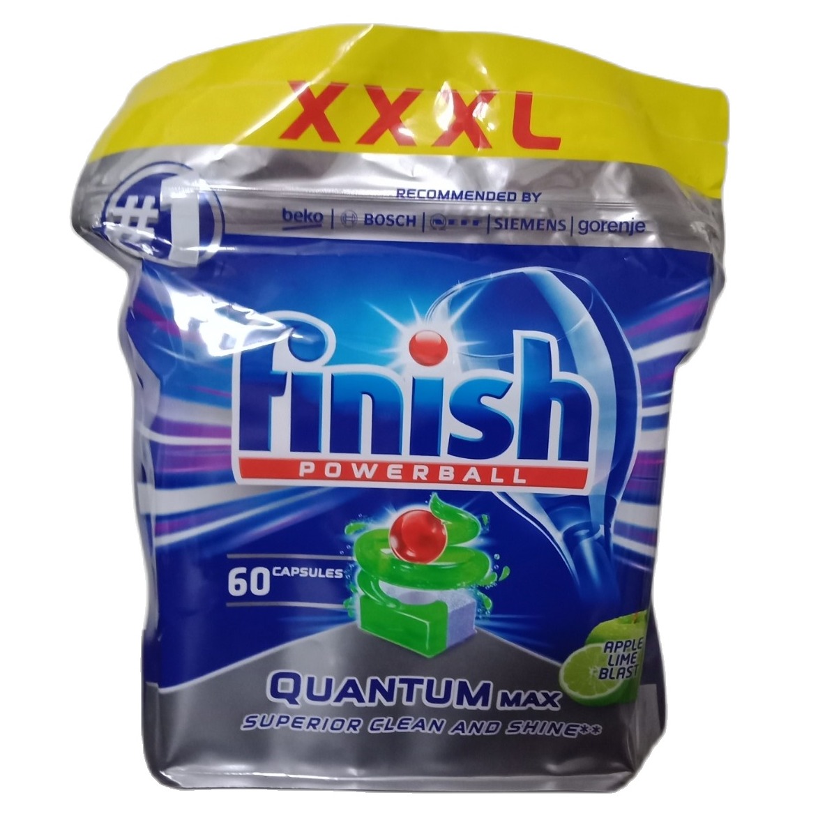 Viên rửa bát finish quantum túi 60 viên