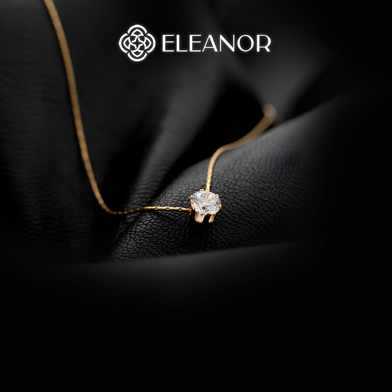 Dây chuyền nữ titan Eleanor Accessories vòng cổ đính đá phụ kiện trang sức 6118