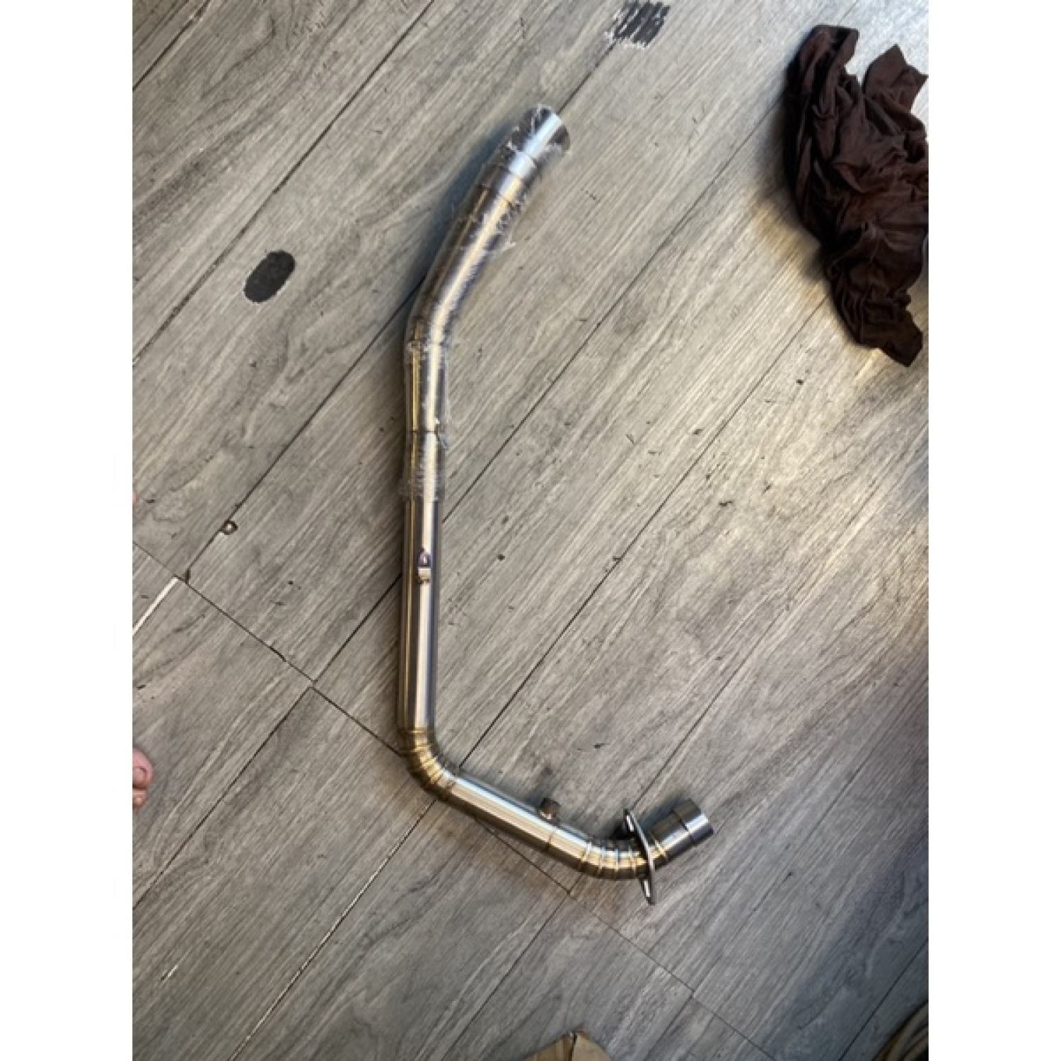 Cổ pô inox 2 khúc size 35/51 gắn lon pô độ cho xe winner sonic