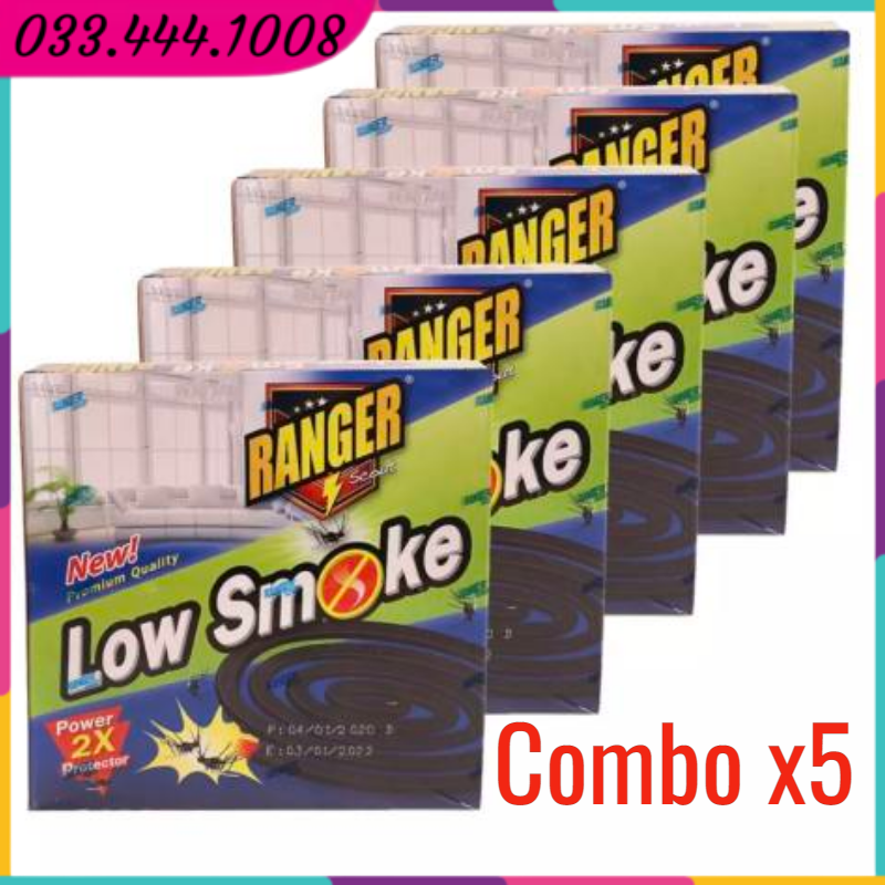 Combo x5 nhang muỗi low smoke ít khói hàng - thái lan