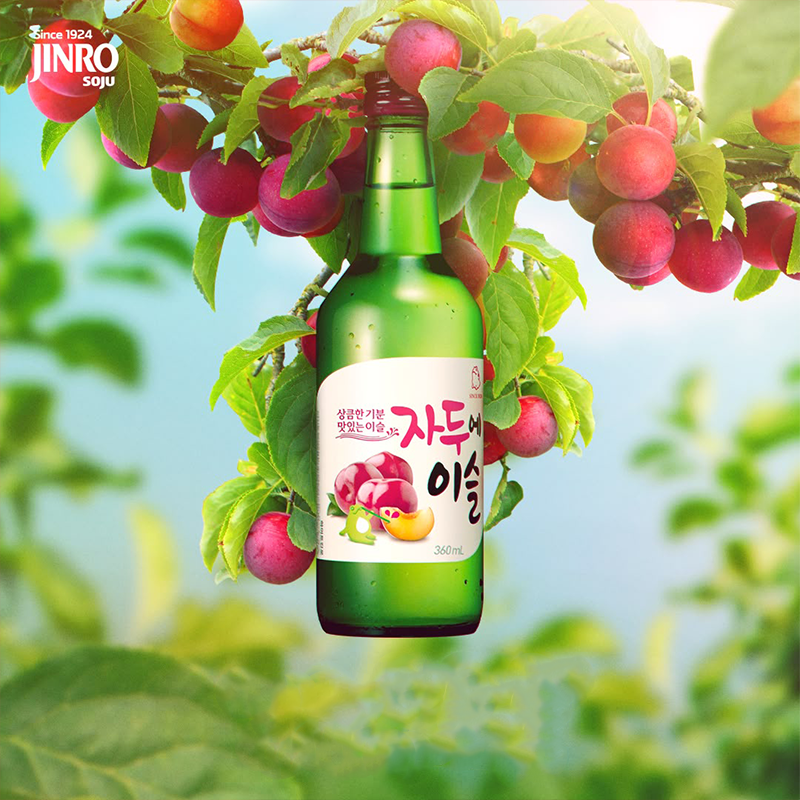Rượu Soju Hàn Quốc Jinro Plum (Mận) 360ml