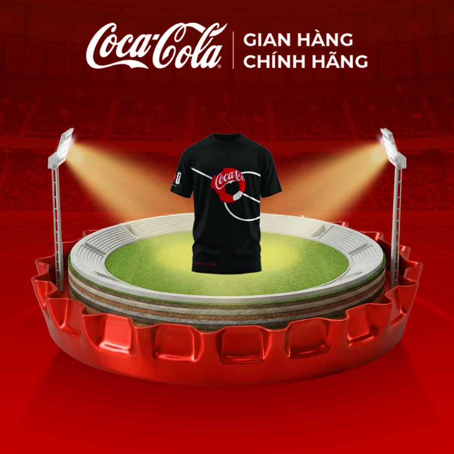 [GRO GIFT] Áo Thun In Hình Bóng Đá Coca-cola