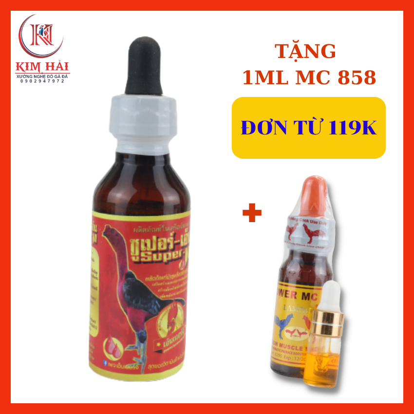 Vitamin gà ốm trong tem đỏ[lọ 60 ml]-[dùng nhỏ trực tiếp]-p.h.ụ.c hồi gà suy sau đá,gà ốm càng nuôi càng suy,da tái,nhợt nhạt.