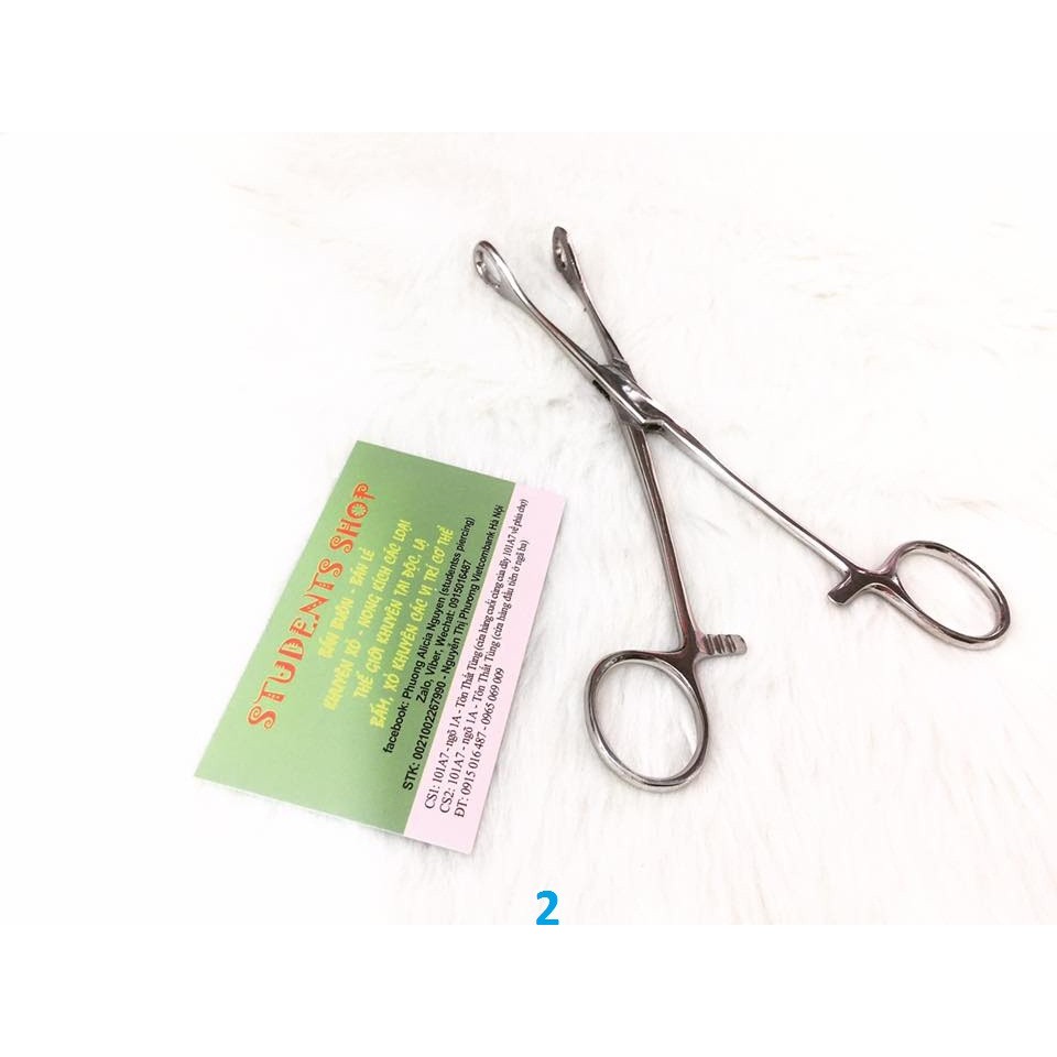Kẹp xỏ khuyên -dụng cụ xỏ-Studentss Piercing, chất lượng đảm bảo an toàn đến sức khỏe người sử dụng, cam kết hàng đúng mô tả