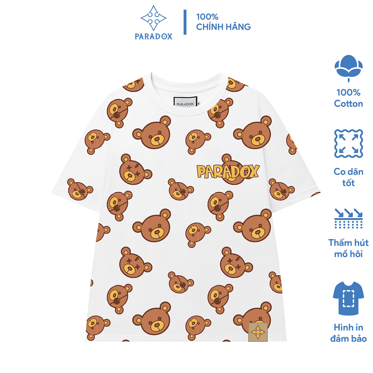 PARADOX Áo thun MONOGRAM CUTIE BEAR TEE