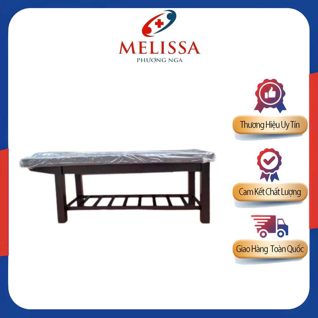 Giường Massage, Giường Spa Khung Gỗ Bền Đẹp Chắc Chắn Kích Thước Chuẩn Spa - Mellisa Phương Nga Medical