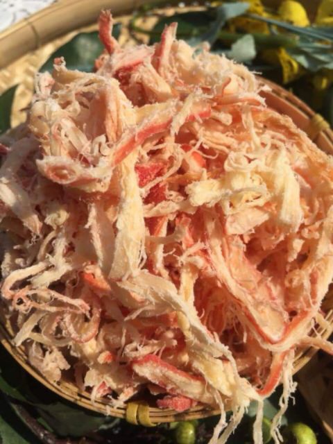 Sỉ 5 lon Mực xé sợi hấp dừa 200gr