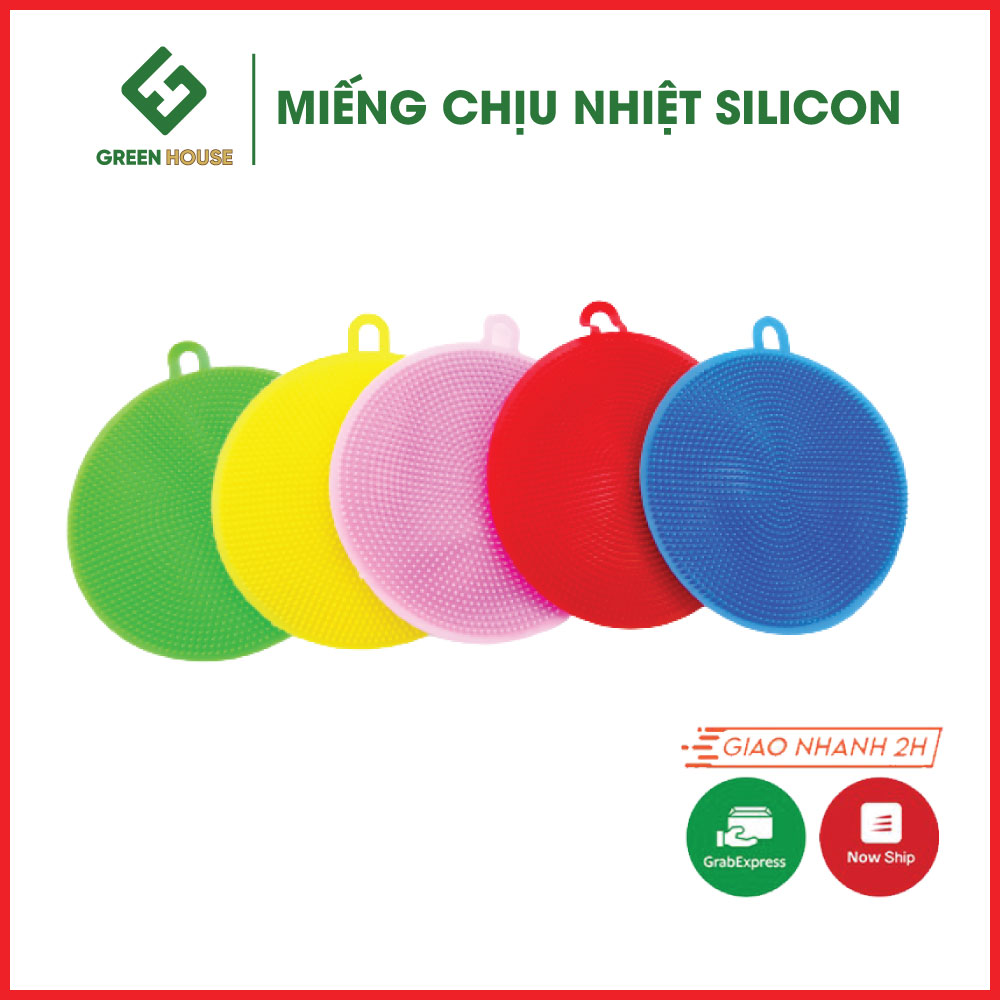 Miếng rửa chén Silicon chịu nhiệt đa năng lau chùi rửa bát đồ dùng nhà bếp