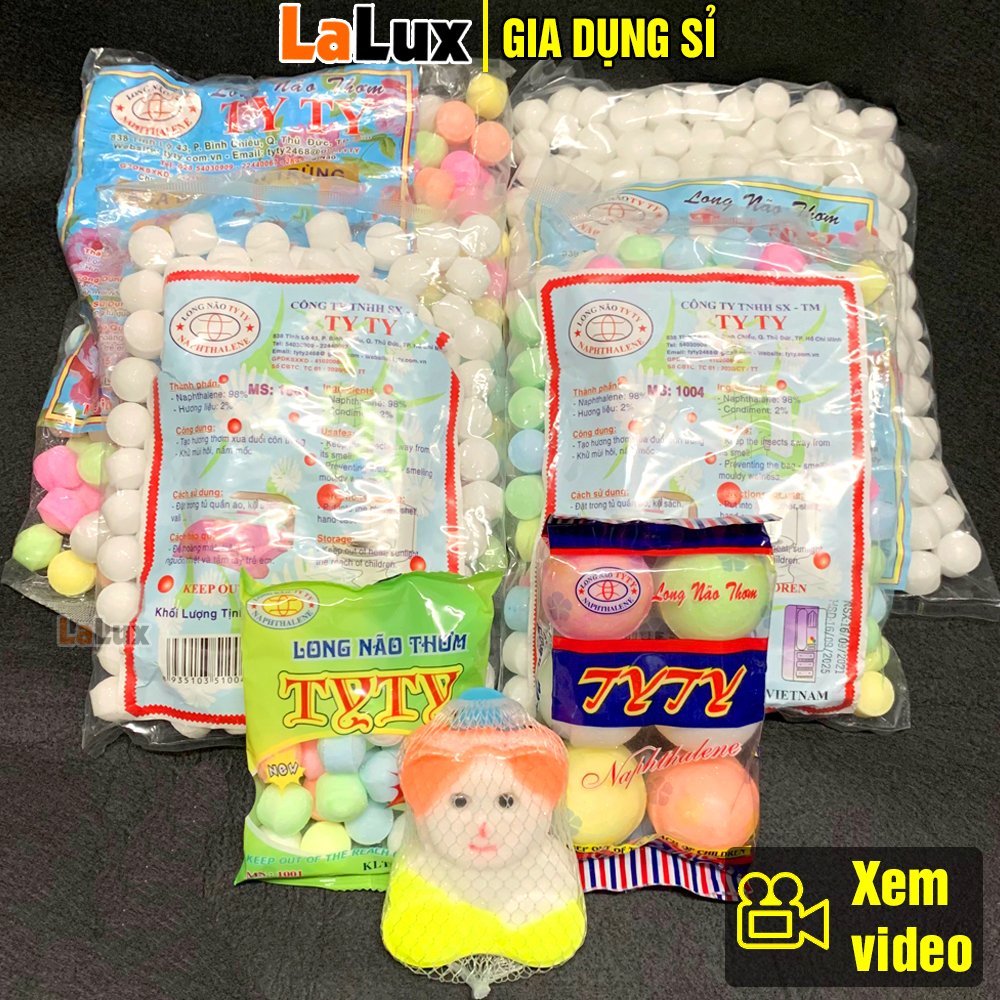 Long Não TYTY - Long Não Đuổi Chuột , Long Não Thơm Phòng , Long Não Đuổi Côn Trùng , Băng Phiến Thơm , Long Não Thơm Quần Áo , LOẠI 1KG , 500GR , Viên Lớn LALUX