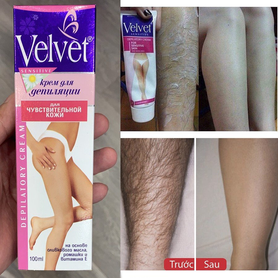 Kem tẩy lông velvet nga 100ml chính hãng