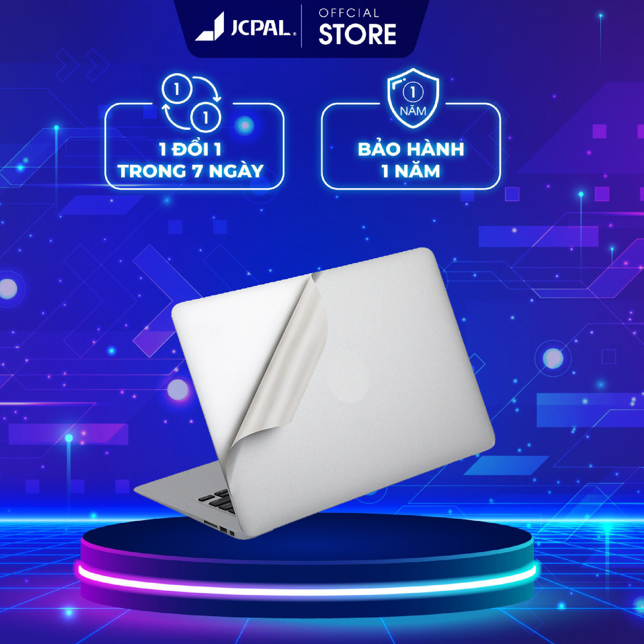Bộ miếng dán Full JCPAL 5 in 1 Macbook 2019 - 16 inch chống trầy xước cực, chất lượng