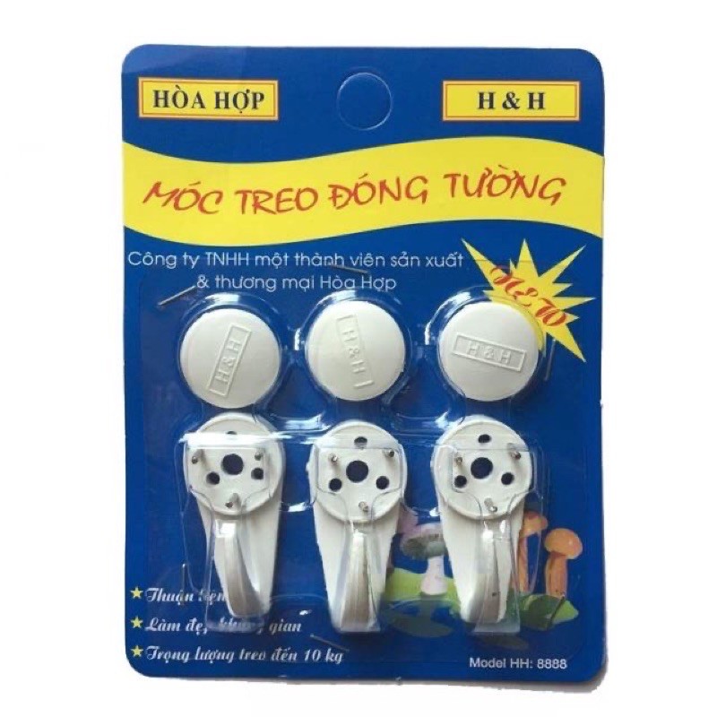 RẺ VÔ ĐỊCH_ móc dán tường đóng đinh 002_ chịu lực tốt_ kèm ảnh thật