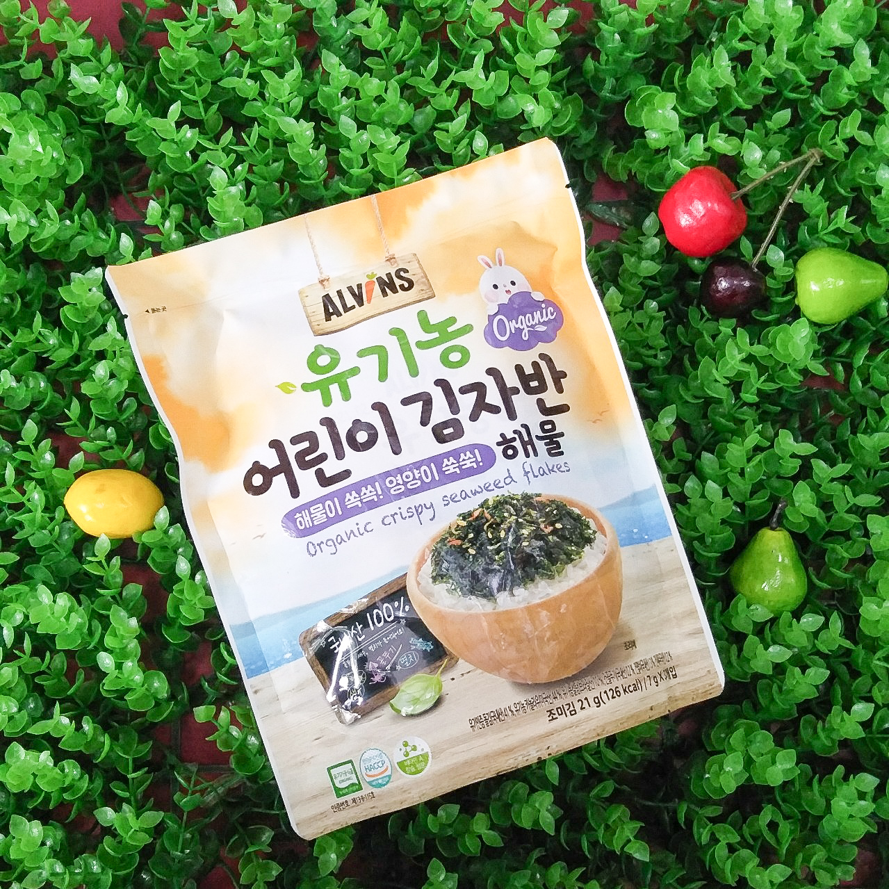 Rong biển rắc cơm hữu cơ Alvins 1 gói nhỏ