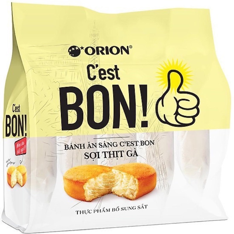 Bánh ăn sáng Cest Bon Orion thịt gà 85g (5 gói x 17g)