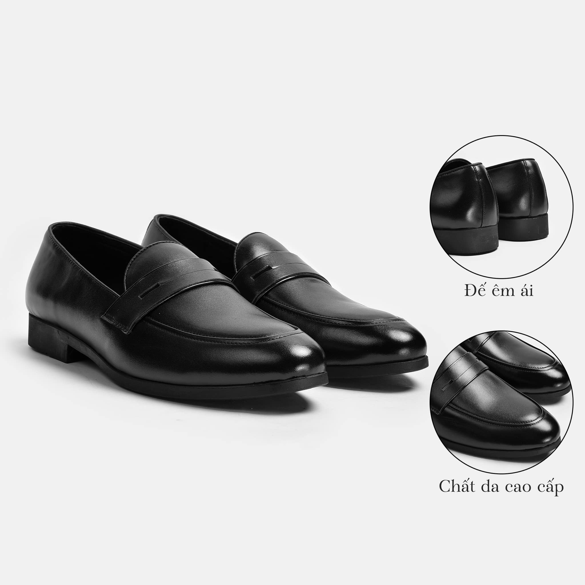 Giày Loafer Nam B21 Da Bò Đế Cao Su Đúc Êm Chân Giày Lười Công Sở Tăng Chiều Cao Phong Cách Lịch Lãm Sang Trọng Full Box - B21 Shoemaker
